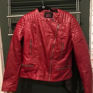 Red Leather Jakcet